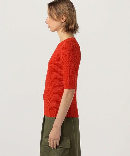 TOMORROWLAND / トゥモローランド ニット・セーター | コットンナイロンケーブル ハーフスリーブプルオーバー | 詳細3