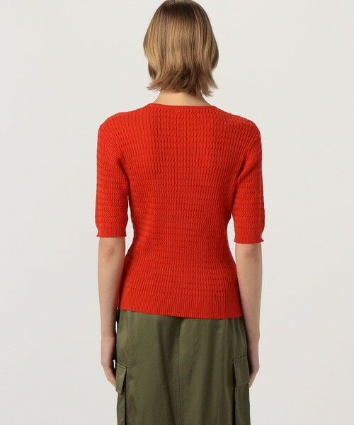 TOMORROWLAND / トゥモローランド ニット・セーター | コットンナイロンケーブル ハーフスリーブプルオーバー | 詳細4