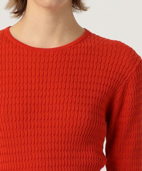 TOMORROWLAND / トゥモローランド ニット・セーター | コットンナイロンケーブル ハーフスリーブプルオーバー | 詳細5