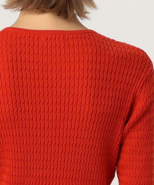 TOMORROWLAND / トゥモローランド ニット・セーター | コットンナイロンケーブル ハーフスリーブプルオーバー | 詳細6