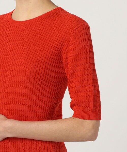 TOMORROWLAND / トゥモローランド ニット・セーター | コットンナイロンケーブル ハーフスリーブプルオーバー | 詳細7