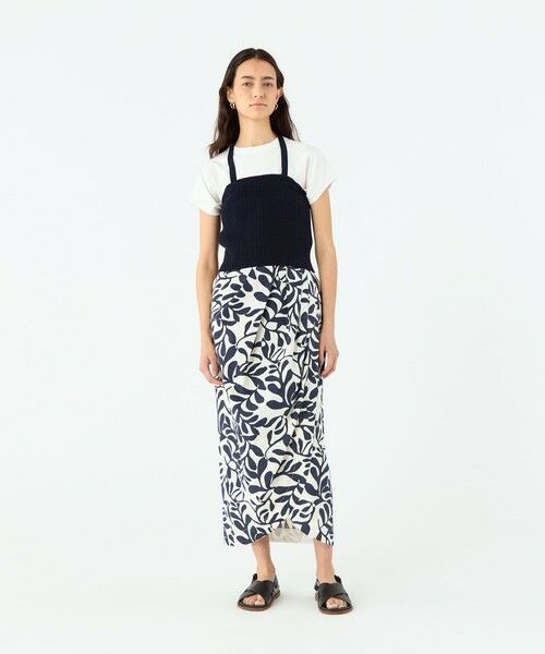 TOMORROWLAND / トゥモローランド キャミソール・チューブトップ | マリンボーダー ホルターネックビスチェ | 詳細1