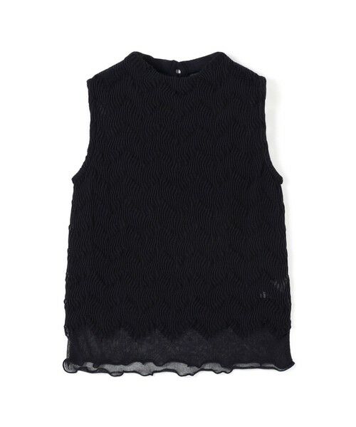 美品 トゥモローランド トリコ リネン ドライバーズニット L 黒 OUTLET◇TOMORROWLAND tricot◇リラックスリネンニット