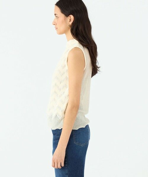 TOMORROWLAND / トゥモローランド ニット・セーター | タックステッチ ノースリーブプルオーバー | 詳細3