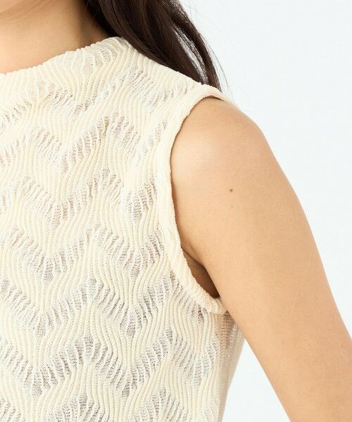 TOMORROWLAND / トゥモローランド ニット・セーター | タックステッチ ノースリーブプルオーバー | 詳細7