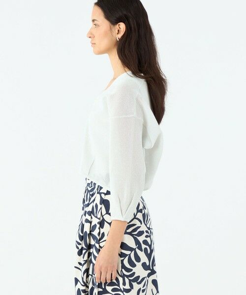 TOMORROWLAND / トゥモローランド カーディガン・ボレロ | コットンメッシュ Vネックカーディガン | 詳細3