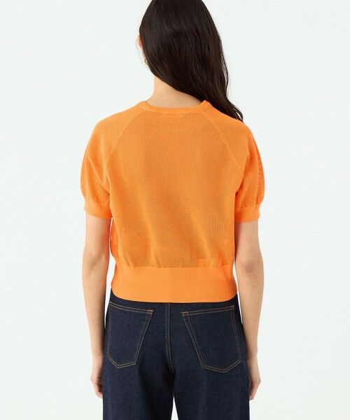 【メーテル999 】Blumarine レモンプリント 半袖ニット コットンメッシュ ハーフスリーブプルオーバー （ニット