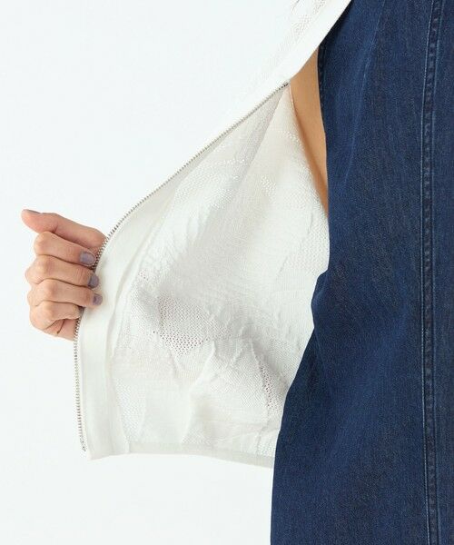 極美品✨◆mintdesigns◆ボタニカルローブロングカーディガン 綿100％ドット柄ロングカーディガン＜大きいサイズ有