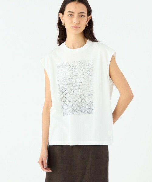 TOMORROWLAND / トゥモローランド Tシャツ | フォトプリント ノースリーブTシャツ | 詳細2