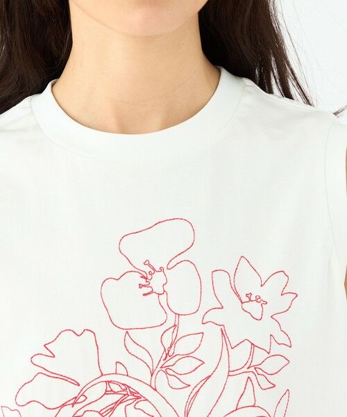 TOMORROWLAND / トゥモローランド タンクトップ | ボタニカルエンブロイダリー ノースリーブプルオーバー | 詳細5