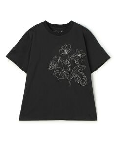 TOMORROWLAND / トゥモローランド Tシャツ | ボタニカルエンブロイダリー ハーフスリーブTシャツ