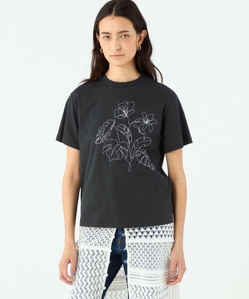 TOMORROWLAND / トゥモローランド Tシャツ | ボタニカルエンブロイダリー ハーフスリーブTシャツ | 詳細2