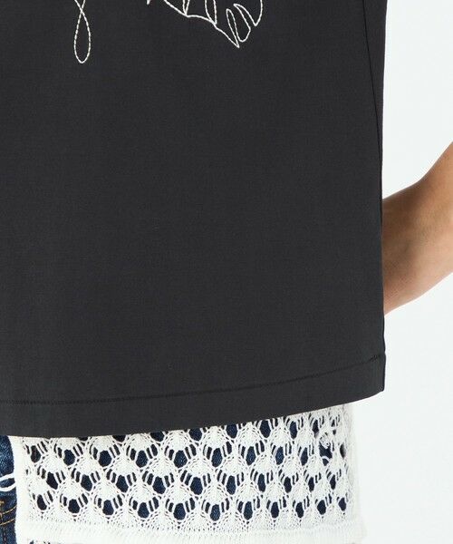 TOMORROWLAND / トゥモローランド Tシャツ | ボタニカルエンブロイダリー ハーフスリーブTシャツ | 詳細8