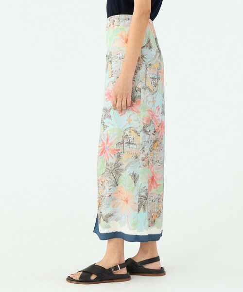 TOMORROWLAND / トゥモローランド ロング・マキシ丈スカート | スカーフプリント ラップマキシスカート | 詳細3