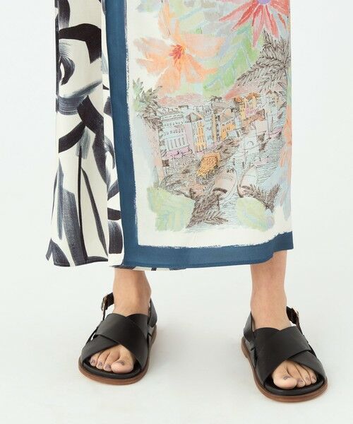 TOMORROWLAND / トゥモローランド ロング・マキシ丈スカート | スカーフプリント ラップマキシスカート | 詳細8