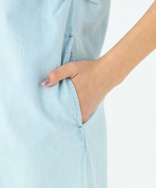 TOMORROWLAND / トゥモローランド ロング・マキシ丈ワンピース | コットンセルロースデニム ノースリーブワンピース | 詳細7