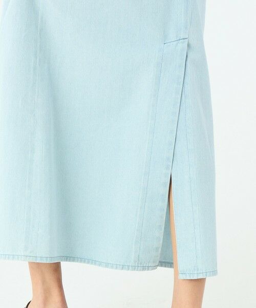 TOMORROWLAND / トゥモローランド ロング・マキシ丈ワンピース | コットンセルロースデニム ノースリーブワンピース | 詳細9