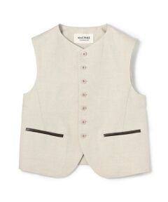 TOMORROWLAND / トゥモローランド ベスト | タイニーヘリンボーン コンパクトジレ