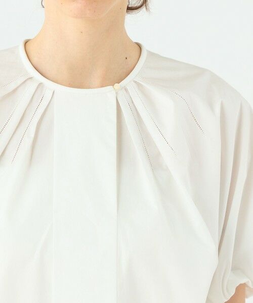 美品❣️TOMORROWLAND コンパクトブロードタックブラウス 24SS コンパクトブロード タックブラウス（シャツ/ブラウス