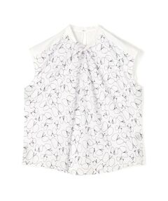 TOMORROWLAND / トゥモローランド シャツ・ブラウス | バタフライエンブロイダリー タックドレープブラウス