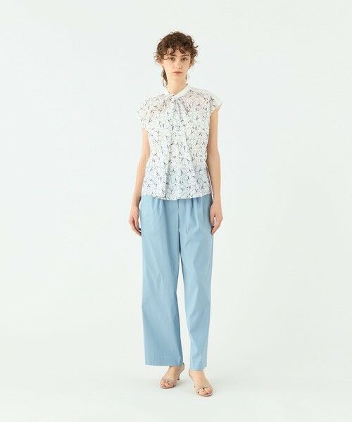 TOMORROWLAND / トゥモローランド シャツ・ブラウス | バタフライエンブロイダリー タックドレープブラウス | 詳細1