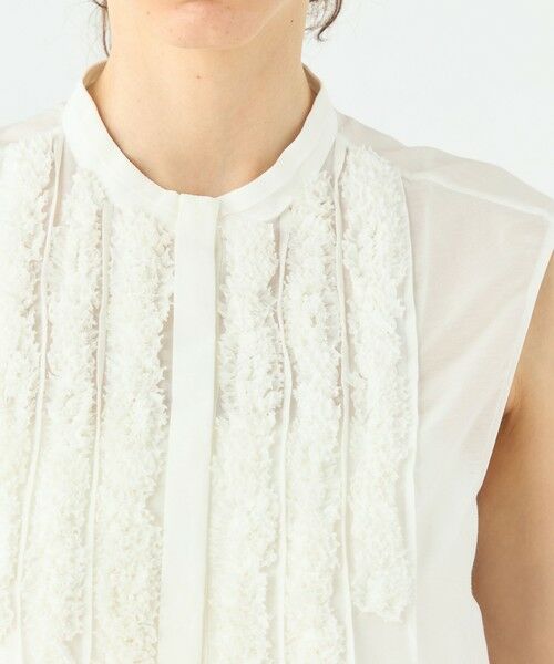 TOMORROWLAND / トゥモローランド シャツ・ブラウス | コットンシルクソフトローン ノースリーブブラウス | 詳細5