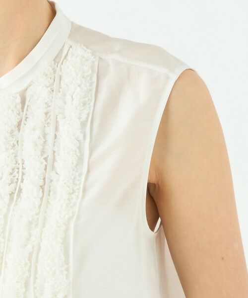 TOMORROWLAND / トゥモローランド シャツ・ブラウス | コットンシルクソフトローン ノースリーブブラウス | 詳細6