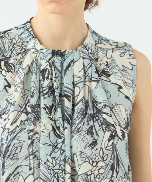 TOMORROWLAND / トゥモローランド ロング・マキシ丈ワンピース | トードリリープリント タック&ギャザーワンピース | 詳細4