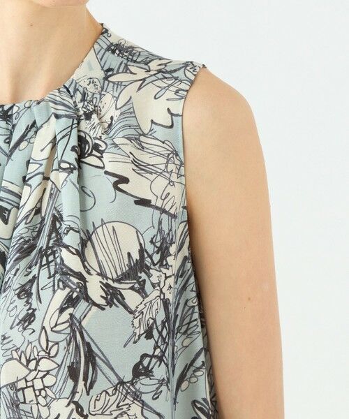 TOMORROWLAND / トゥモローランド ロング・マキシ丈ワンピース | トードリリープリント タック&ギャザーワンピース | 詳細6