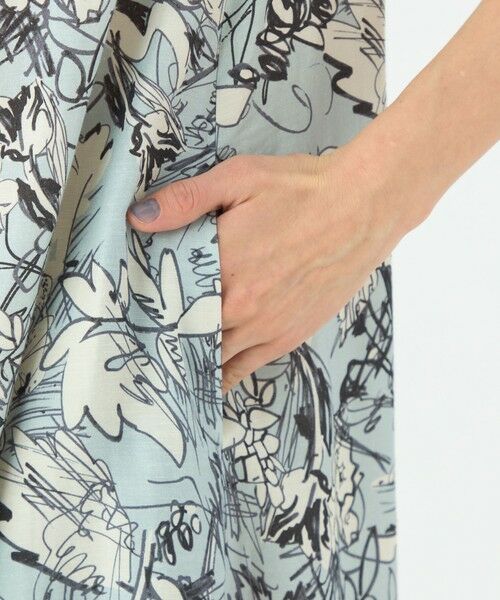TOMORROWLAND / トゥモローランド ロング・マキシ丈ワンピース | トードリリープリント タック&ギャザーワンピース | 詳細7
