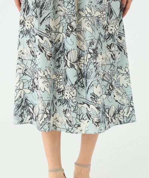 TOMORROWLAND / トゥモローランド ロング・マキシ丈ワンピース | トードリリープリント タック&ギャザーワンピース | 詳細8