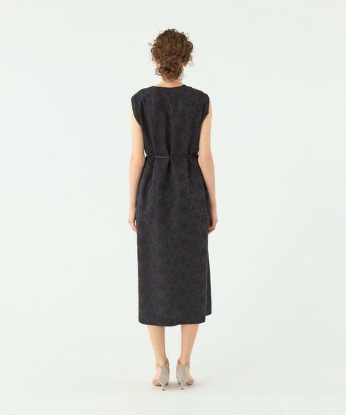 TOMORROWLAND / トゥモローランド ミニ丈・ひざ丈ワンピース | リーフエンブロイダリー ショルダータックワンピース | 詳細3