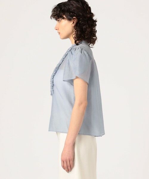 TOMORROWLAND / トゥモローランド シャツ・ブラウス | コットンシルクシャンブレー ペタルスリーブブラウス | 詳細3