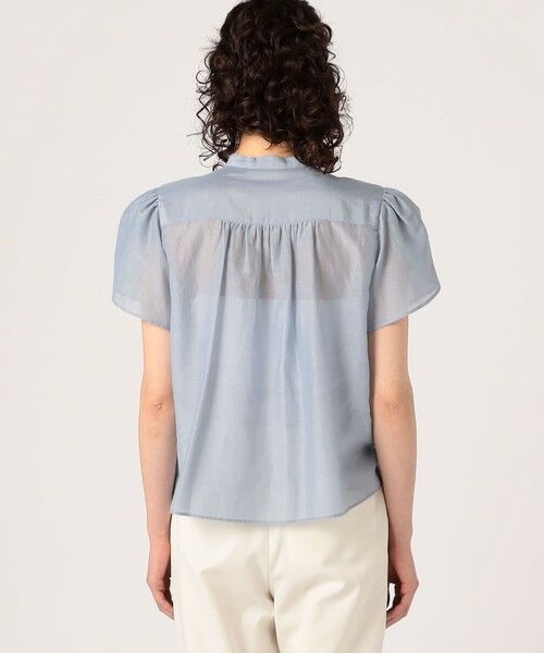 TOMORROWLAND / トゥモローランド シャツ・ブラウス | コットンシルクシャンブレー ペタルスリーブブラウス | 詳細4