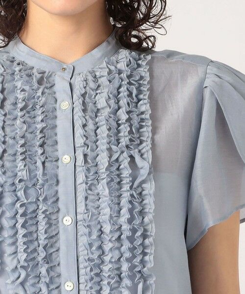 TOMORROWLAND / トゥモローランド シャツ・ブラウス | コットンシルクシャンブレー ペタルスリーブブラウス | 詳細5