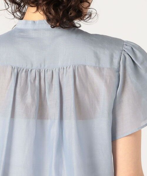 TOMORROWLAND / トゥモローランド シャツ・ブラウス | コットンシルクシャンブレー ペタルスリーブブラウス | 詳細6