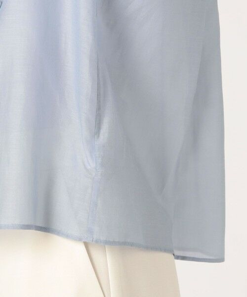 TOMORROWLAND / トゥモローランド シャツ・ブラウス | コットンシルクシャンブレー ペタルスリーブブラウス | 詳細8