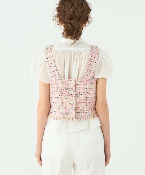 TOMORROWLAND / トゥモローランド シャツ・ブラウス | コロレファンシーツイード スクエアネックトップス | 詳細4
