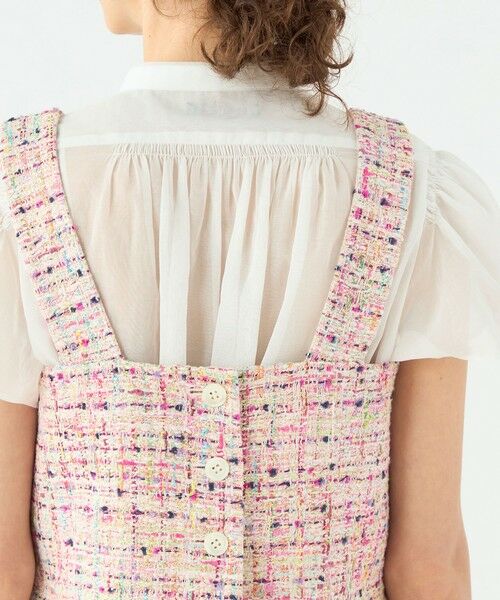 TOMORROWLAND / トゥモローランド シャツ・ブラウス | コロレファンシーツイード スクエアネックトップス | 詳細6