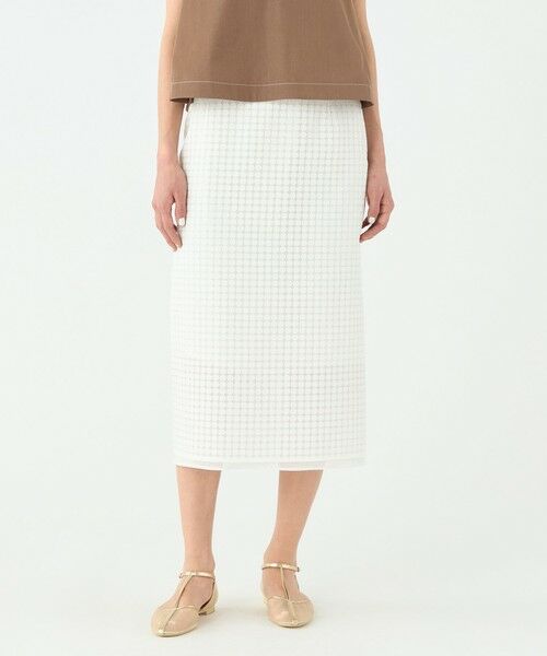 TOMORROWLAND / トゥモローランド ミニ・ひざ丈スカート | ピッコロドット タイトストレートスカート | 詳細2