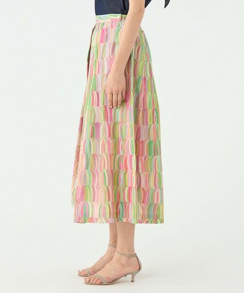 TOMORROWLAND / トゥモローランド ロング・マキシ丈スカート | リュバンプリント タックスイングスカート | 詳細3