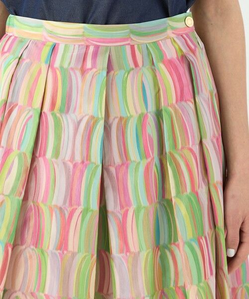 TOMORROWLAND / トゥモローランド ロング・マキシ丈スカート | リュバンプリント タックスイングスカート | 詳細5