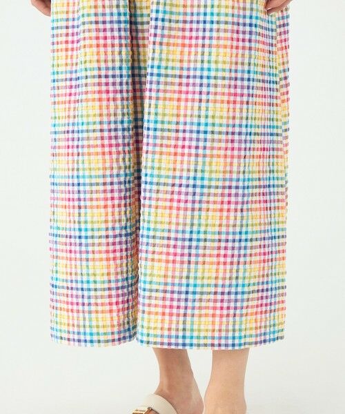 TOMORROWLAND / トゥモローランド ロング・マキシ丈ワンピース | マルチギンガムチェック バックリボンワンピース | 詳細7
