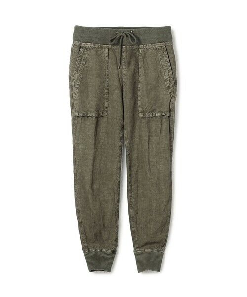 TOMORROWLAND / トゥモローランド その他パンツ | リネン 裾リブパンツ WTXL1677(58 ダークグリーン系)