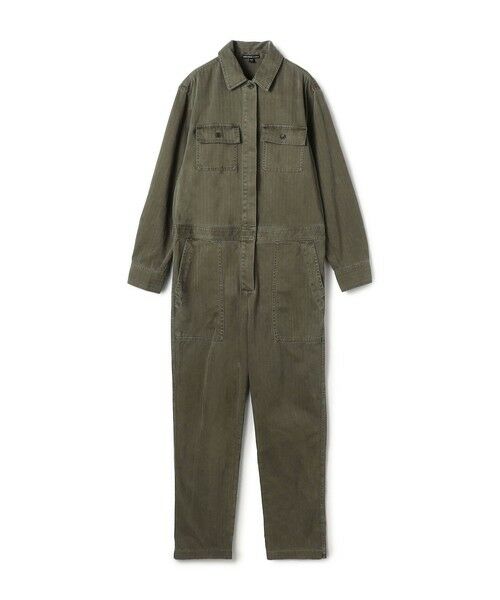 TOMORROWLAND/トゥモローランド ストレッチヘリンボーン ジャンプスーツ WHBS6963 58 ダークグリーン系 1(M) TOMORROWLAND/トゥモローランド ストレッチヘリンボーン ジャンプスーツ WHBS6963 58 ダークグリーン系 1(M)