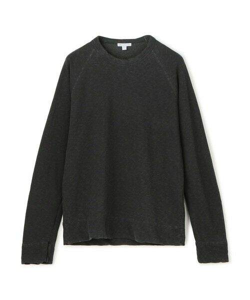 TOMORROWLAND / トゥモローランド スウェット | バックパイルスエット ラグランスリーブプルオーバー MXA3278(18 ブラック系)