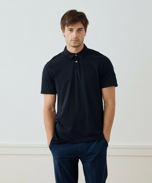 コットンジャージー ポロシャツ ALANPAINE: 14ゲージ コットン ニット ポロシャツ｜ SHIPS 公式