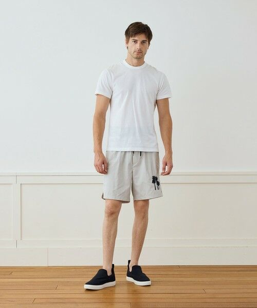 TOMORROWLAND / トゥモローランド ショート・ハーフ・半端丈パンツ | パームエンブロイダリー ボードショーツ MTWN4285PB | 詳細1