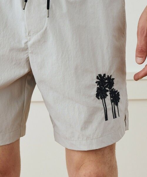 TOMORROWLAND / トゥモローランド ショート・ハーフ・半端丈パンツ | パームエンブロイダリー ボードショーツ MTWN4285PB | 詳細8