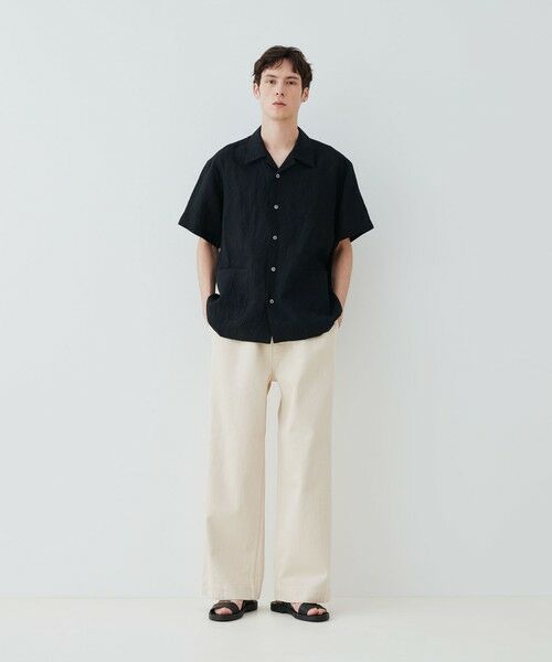 TOMORROWLAND / トゥモローランド シャツ・ブラウス | ランダムリネン オープンカラーシャツ | 詳細1